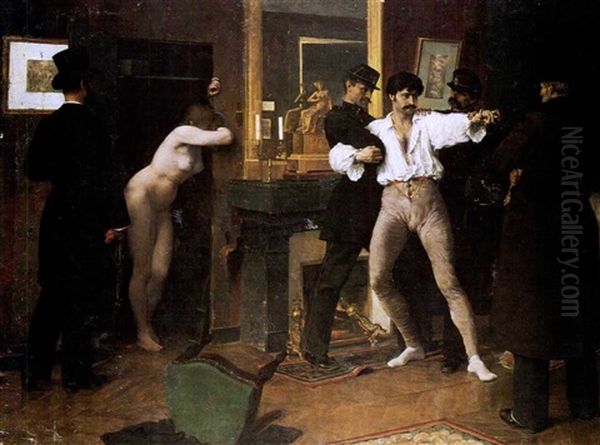 La Constat D'adultere Oil Painting by Jules Arsene Garnier