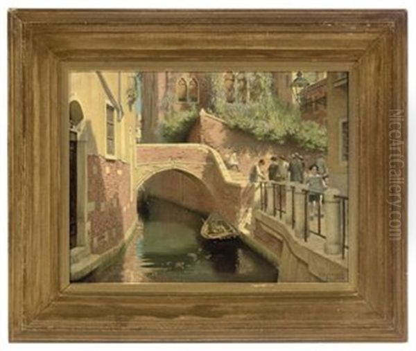 Rio San Cristofero, Venice Oil Painting by Thomas Bowman Garvie