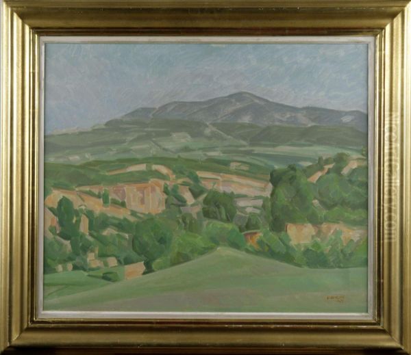 Odelandskap, Provance Oil Painting by Victor Axelson
