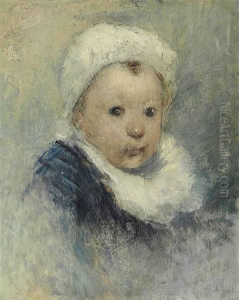 Portrait D'enfant, Peut-etre Aline Gauguin Oil Painting by Paul Gauguin