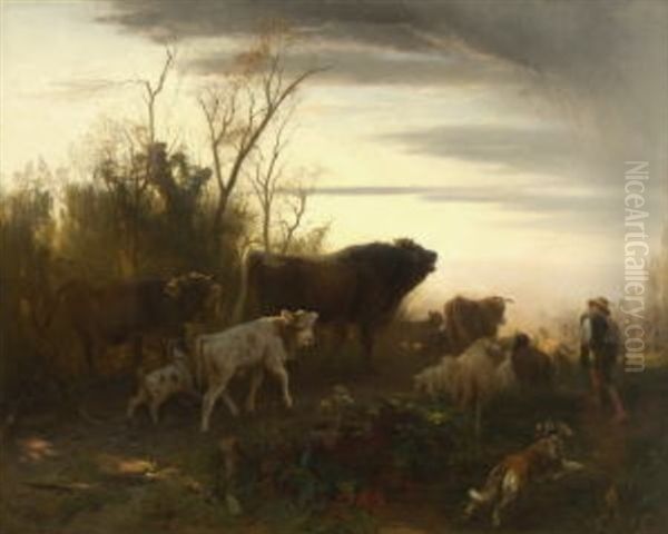 Heimkehr Oil Painting by Otto Friedrich Gebler
