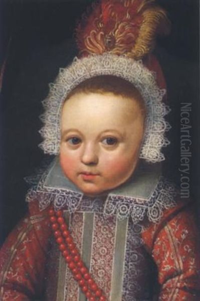 Bildnis Eines Jungen Knaben Moglicherweise Philip Ferdinand Van Der Veecken Oil Painting by Wybrand Simonsz de Geest the Elder