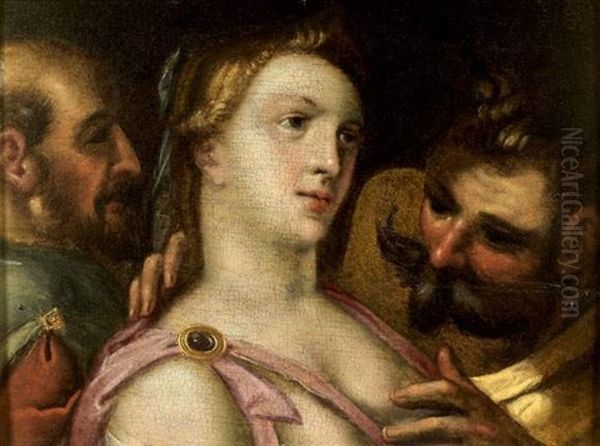 Suzanne Et Les Vieillards Oil Painting by Gortzius Geldorp