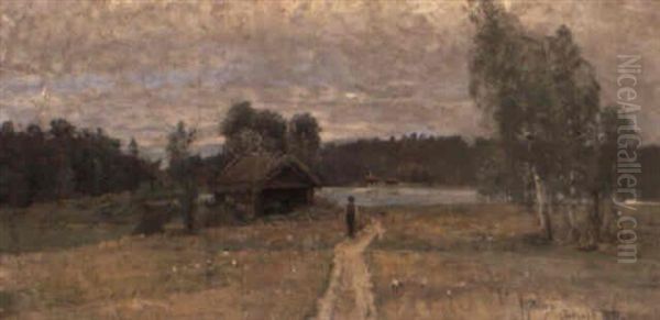 Sommar Vid Sjon Oil Painting by Anton Genberg