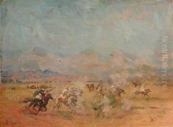Desert - Biskra Oil Painting by Lillian Genth