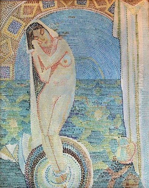 Femme A La Toilette Oil Painting by Cornelio Geranzani