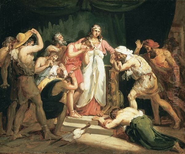 Joseph Reconnu Par Ses Freres Oil Painting by Francois Pascal Simon Gerard