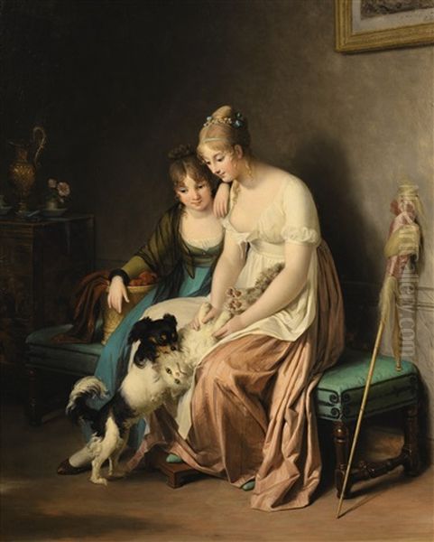 La Toilette De Minette Oil Painting by Marguerite Gerard