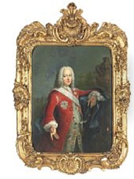 Johan Sigismund Count Schulin And His Wife Catharina Maria Von Mosting Oil Painting by Johann Friedrich Gerhard