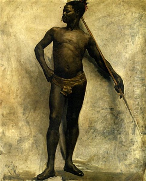 Le Soldat Ethiopien Oil Painting by Jean-Leon Gerome