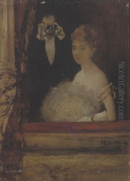 La Loge Oil Painting by Henri Gervex