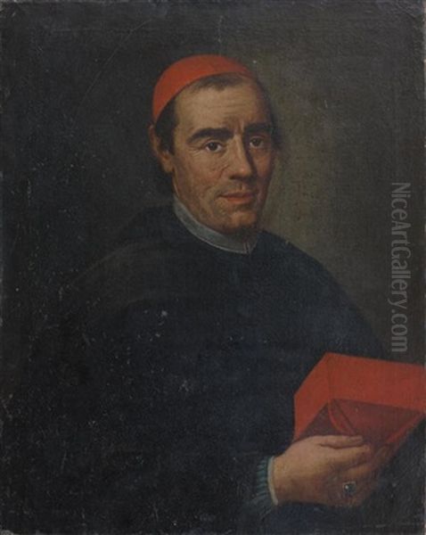 Portrait De Prelat Oil Painting by Vittore Giuseppe Ghislandi (Fra' Galgario)