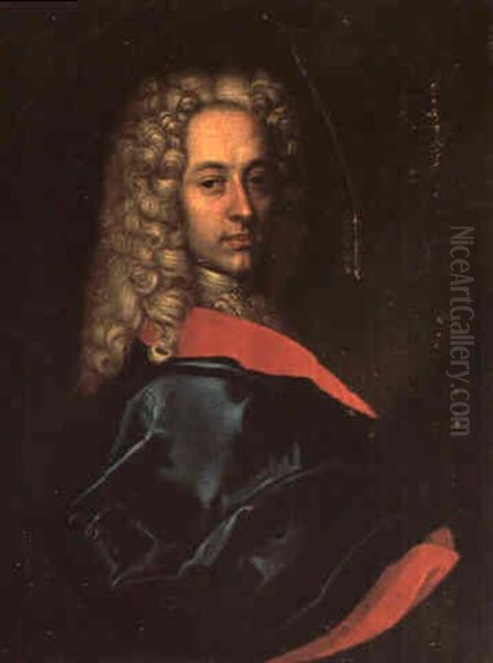 Ritratto Di Gentiluomo Oil Painting by Vittore Giuseppe Ghislandi (Fra' Galgario)