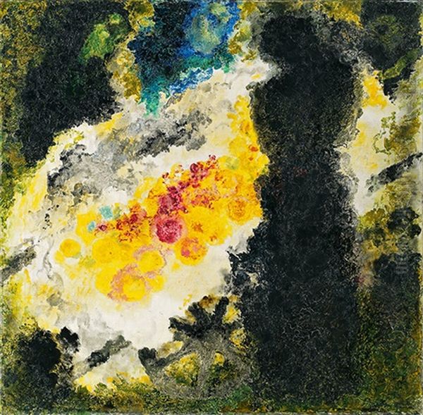 Orangenwagen - Gestaltung Oil Painting by Augusto Giacometti