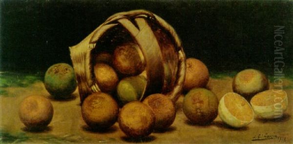 Naranjas Oil Painting by Juan Gil Garca