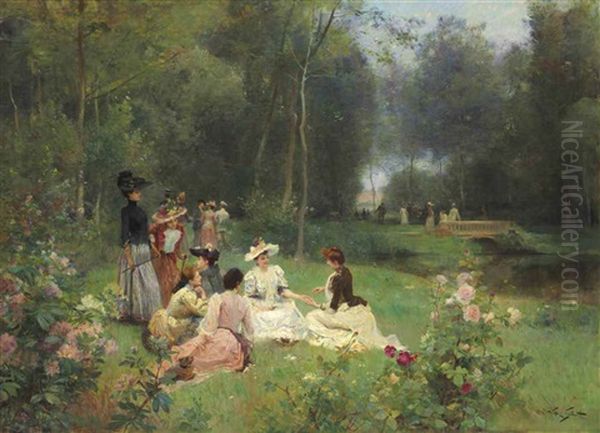 L'horoscope Oil Painting by Victor Gabriel Gilbert