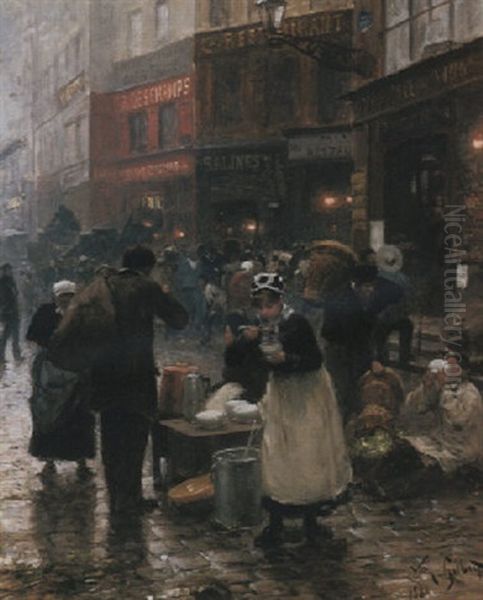 Le Jour De Marche Oil Painting by Victor Gabriel Gilbert