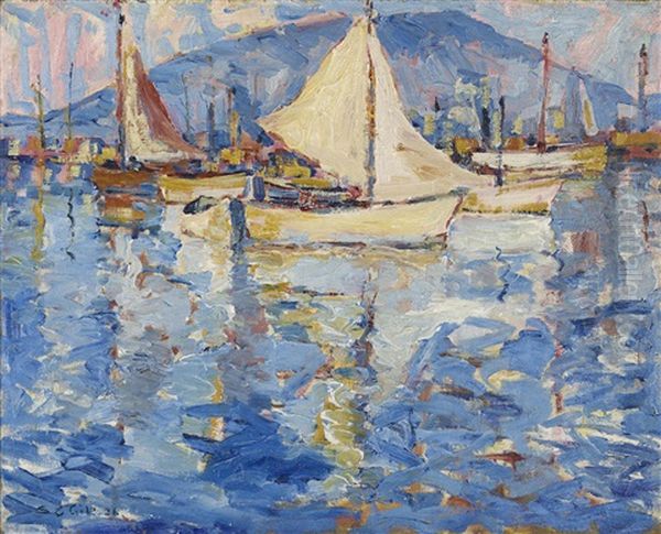Tiburon Bay Oil Painting by Selden Connor Gile