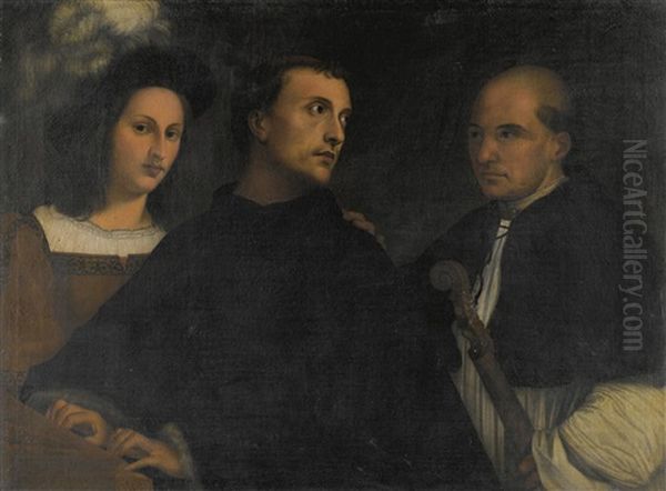 The Three Ages Of Man Oil Painting by  Giorgione
