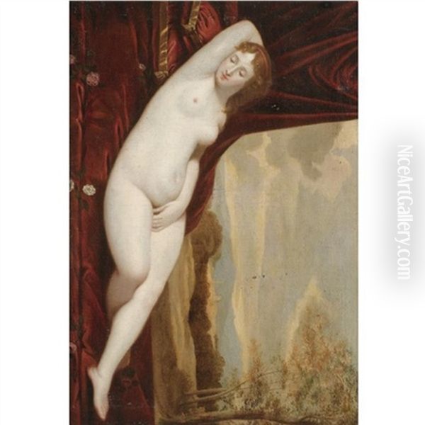 Venus Sleeping In A Landscape Oil Painting by  Giorgione