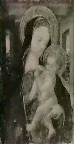 The Madonna And Child Oil Painting by Giovanni di ser Giovanni Guidi (see Scheggia)