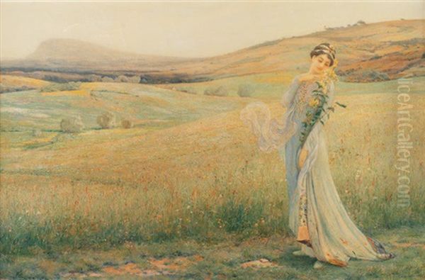La Reine Des Pres Oil Painting by Louis Auguste Girardot