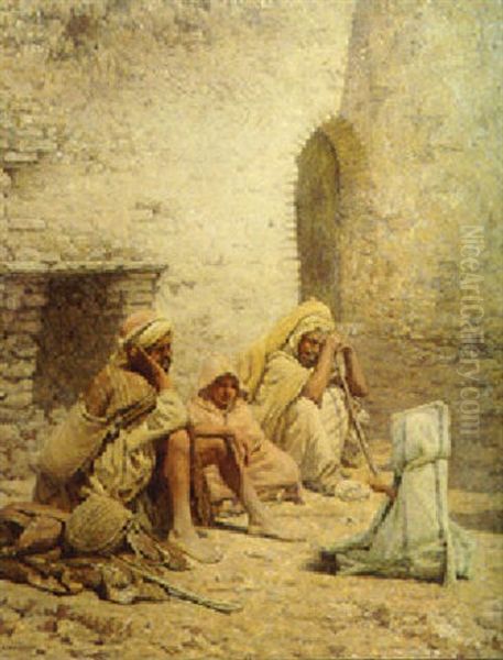 Le Repos Oil Painting by Louis Auguste Girardot