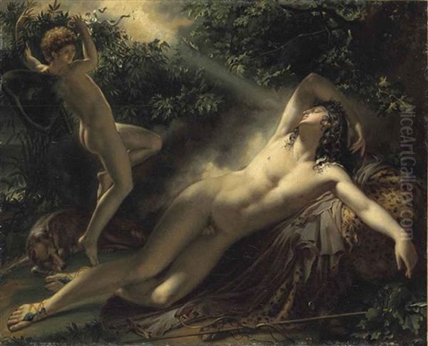 The Sleep Of Endymion Oil Painting by Anne-Louis Girodet de Roucy-Triosson