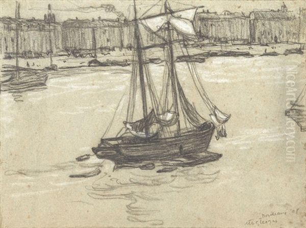 Voiliers Au Port Oil Painting by Albert Gleizes