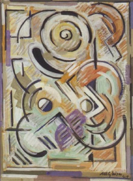 Compositon Oil Painting by Albert Gleizes