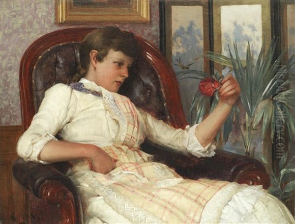 Far Away Thoughts Oil Painting by Alfred Glendening Jr.
