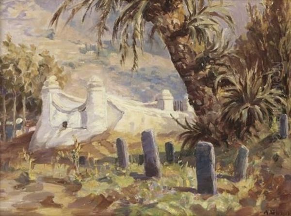 A Hadjis Tomb, Signal Hill, Old Malay Cemetery Oil Painting by Allerley Glossop