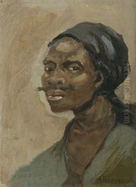 Portrait Of A Man Oil Painting by Allerley Glossop