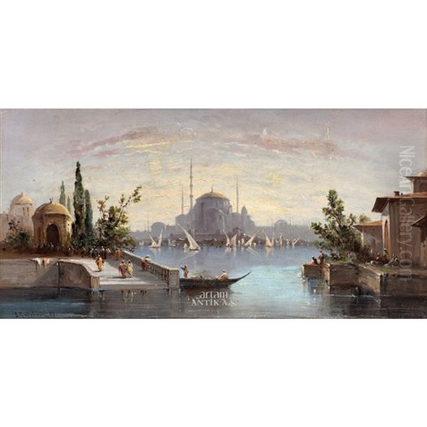 Constantinople Oil Painting by Emile Godchaux