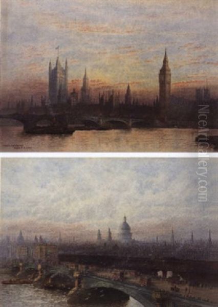 Westminster Oil Painting by Frederick Edward Joseph Goff