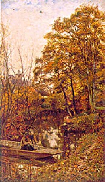 The Falling Of The Year Oil Painting by Walter H. Goldsmith