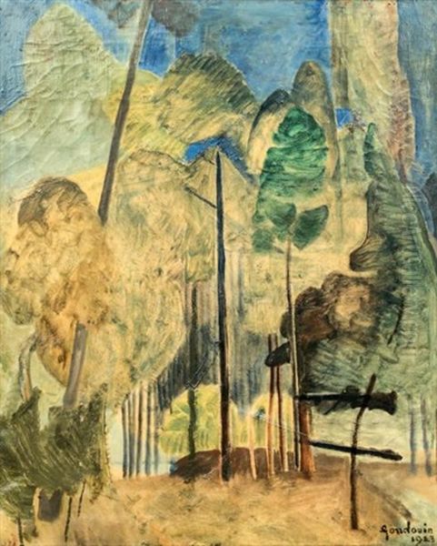 Paysage, 1923 Oil Painting by Emmanuel Gondouin