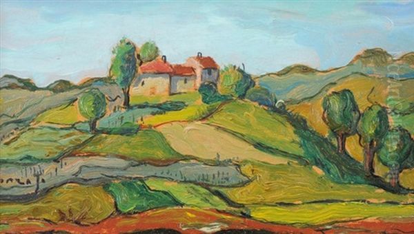 Casolari Oil Painting by Guido Gonzato