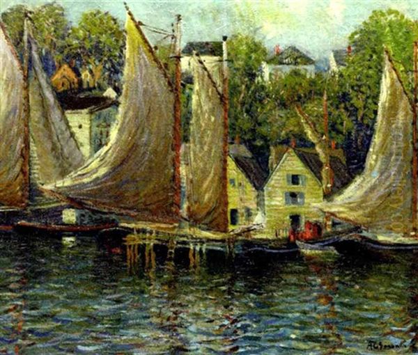 Gloucester Oil Painting by Arthur Clifton Goodwin
