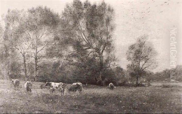 View Near Godalming Oil Painting by Harry Goodwin