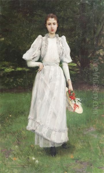 Une Journee A La Campagne Oil Painting by Auguste Francois Gorguet