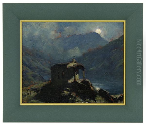 Le Lac Noir Oil Painting by Albert Henri John Gos