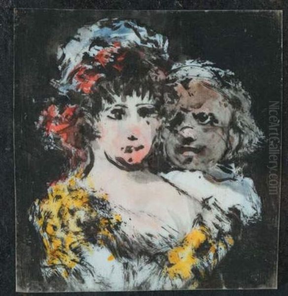 Homme Et Femme Oil Painting by Francisco Goya