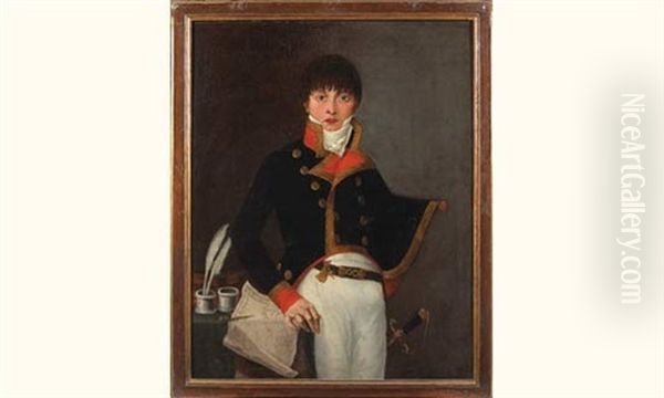 Portrait D'officier Oil Painting by Francisco Goya
