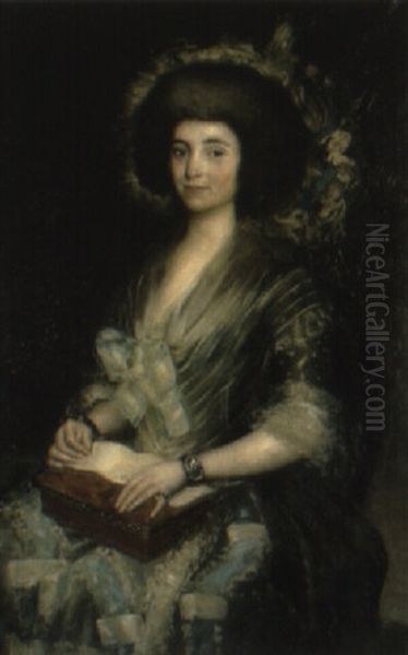 Portrait Of A Nobleman Oil Painting by Francisco Goya Fuendetodos