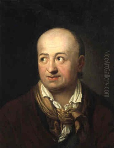 Brustbildnis Von Salomon Gessner Oil Painting by Anton Graff