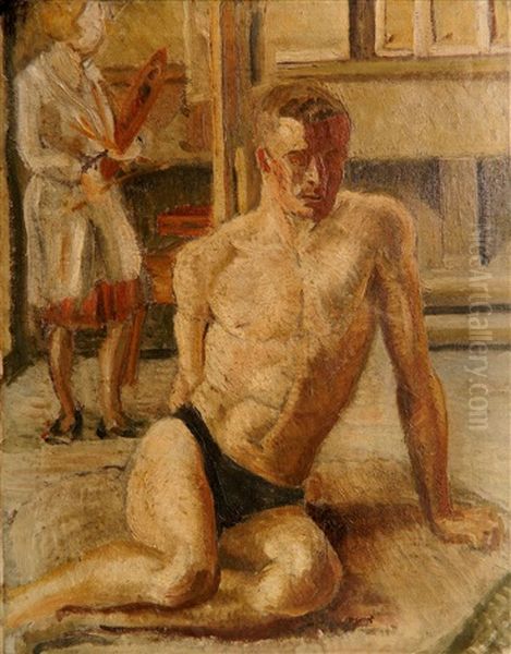 Oil On Canvas Oil Painting by Duncan Edmund Grant