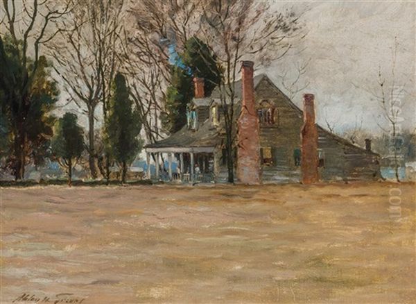 New England Homestead Oil Painting by Abbott Fuller Graves