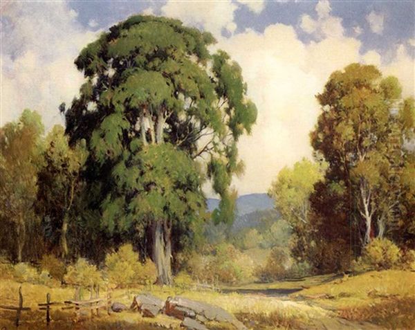 Aetna Springs Landscape Oil Painting by Percy Gray