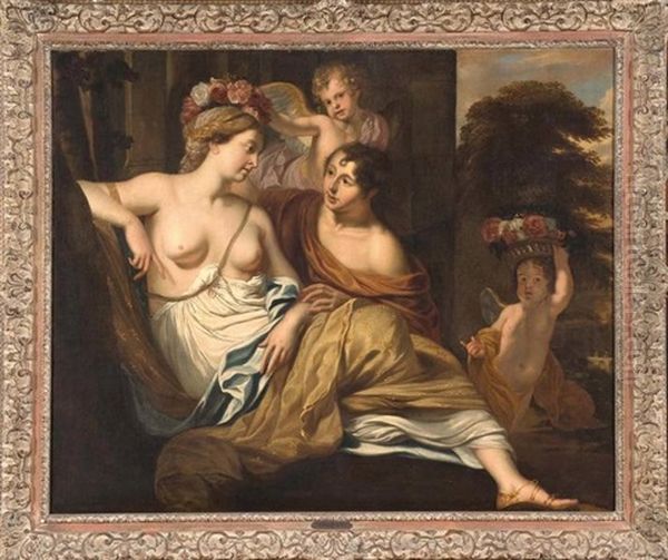Scene Mythologique Oil Painting by Ercole Graziani the Younger